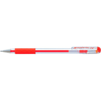 Ручка Pentel K116-F Hybrid Gel Rollerball, модель з ковпачком, прогумована зона захоплення, 12 шт. , помаранчевий