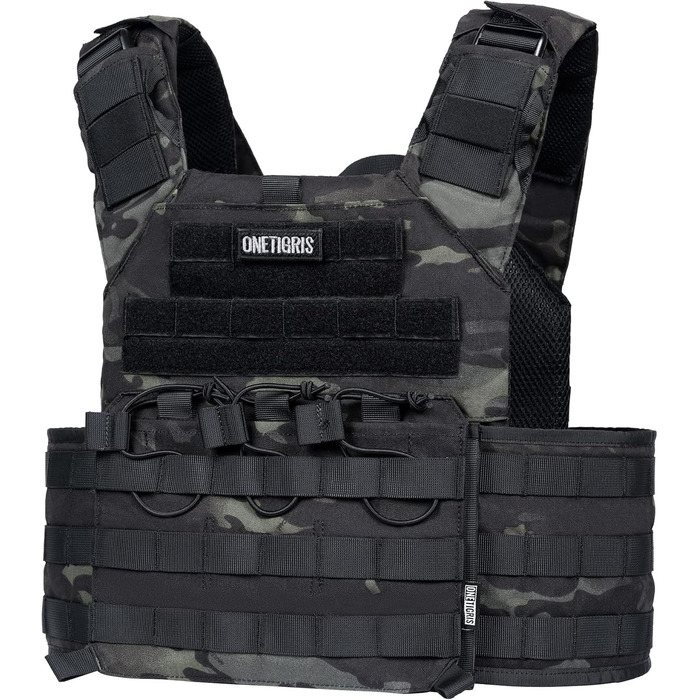 Бронежилет Doom Tactical Plate Carrier Plpc Airsoft Vest, MultiCam Black, M-XXL