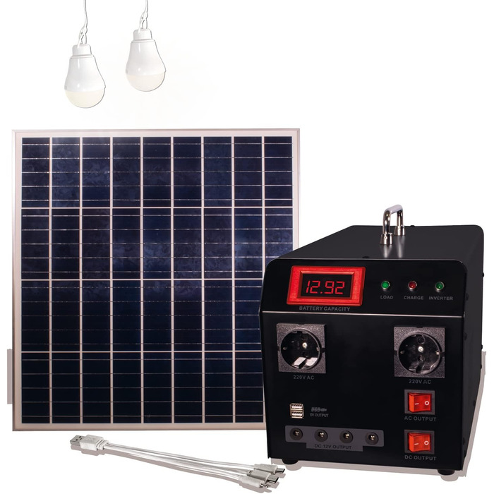 Комплект сонячної електростанції MAUK (Solar Power Pack Station Powerpack 300W) Black (Сонячна електростанція MAUK Power Pack Station Powerpack 300W)