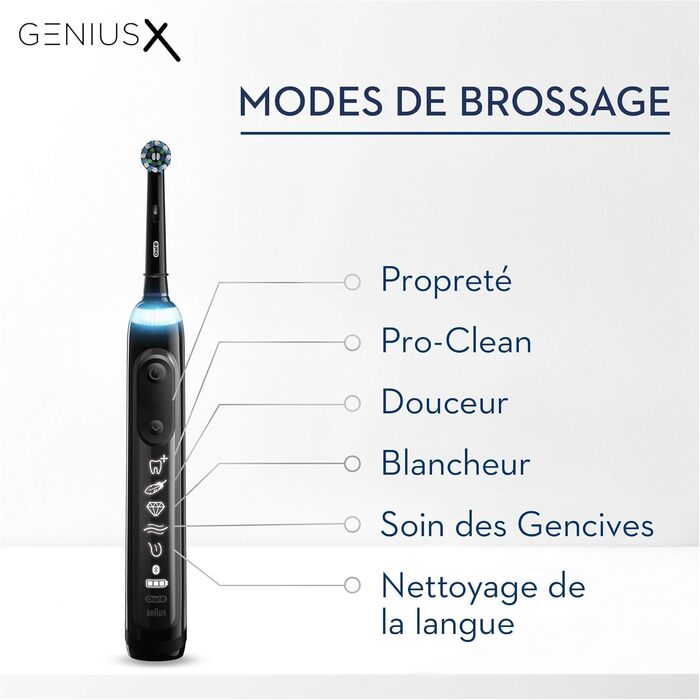 Електрична зубна щітка Oral-B Genius X Luxe Edition 20000 Midnight Black Oral-B Genius X 20000 Luxury Edition Black