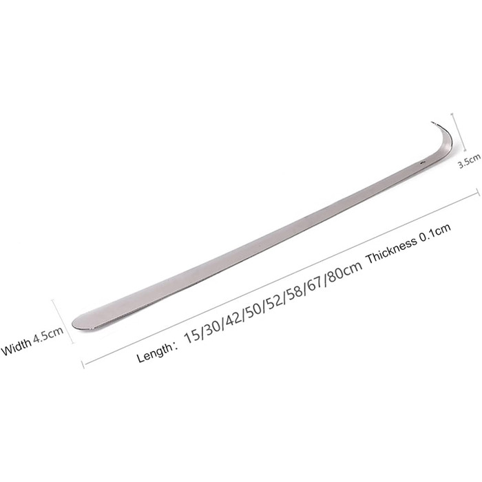 Ріжк для взуття, тонкий стиль, нержавіюча сталь, підходить для людей похилого віку або людей з обмеженою рухливістю Ріжки для взуття стоячи (50 см), 999