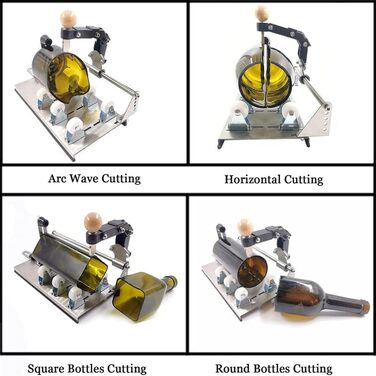Різак для скляних пляшок, круглий різак для винних пляшок, набір, машина своїми руками, інструмент для різання пляшок для різання пива, вина, газованої води, круглих пляшок