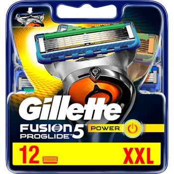 Леза для бритви Gillette Fusion 5 ProGlide Power з обрізним лезом для точного та фрикційного покриття, 12 змінних лез старі