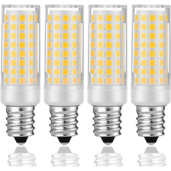 Лампа E12 LED 5W-50W E12 еквівалент галогенної лампи AC220V-240V для холодильника, витяжки, швейної машини, настільних ламп, підвісних світильників, настінних світильників, стельових світильників Unknown (холодний білий 6000k, 4 шт.)