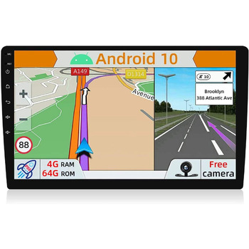 Автомобільна стереомагнітола YUNTX PX6 Android 12 4G 64G - GPS 2 Din Bluetooth 5.0 із задньою камерою - IPS 2.5D 10,1 дюйма - підтримує DAB / керування на кермі / 4G / WiFi / Bluetooth / Mirrorlink / Carplay / USB Universal 10,1 дюйма-A