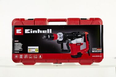 Відбійний молоток Einhell TE-DH 32 (1500 Вт, 32 Дж за один удар, тримач інструменту SDS-max, основна рукоятка з вібропоглинанням м'яка рукоятка, в т.ч. гостре/плоске зубило E-box) Перфоратор