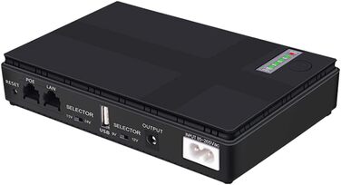 Комплект джерела безперебійного живлення 9 В 12 В Mini UPS USB POE 10400 мАг Резервне копіювання для WiFi роутера CCTV (розетка ЄС), 1