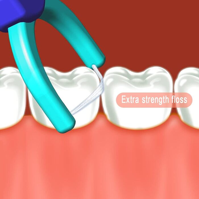 Тримач зубної нитки TEEsmile Evolutionary Clean, додаткові стійкі до розриву насадки, 200 шт.