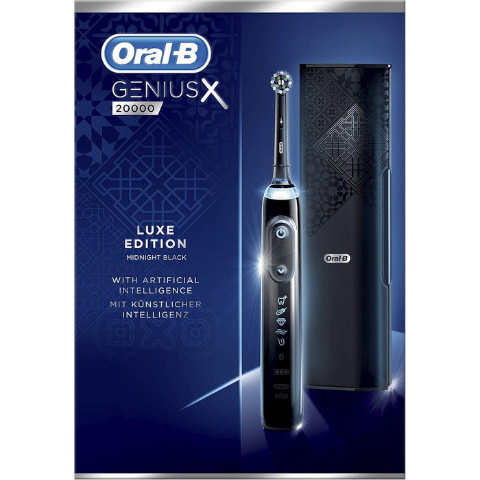 Електрична зубна щітка Oral-B Genius X Luxe Edition 20000 Midnight Black Oral-B Genius X 20000 Luxury Edition Black