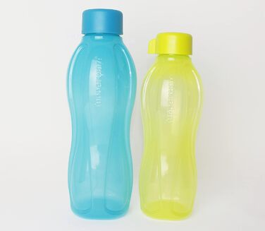 Пляшка для води Tupperware to Go Eco Easy 1 л бірюзова 750 мл вапнякова кришка, що загвинчується