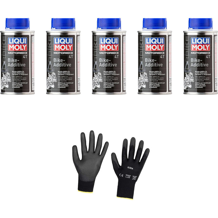 Захисні рукавички Iloda 5xOriginal Liqui Moly 125 мл для мотоцикла 4T Bike Supplements 1581