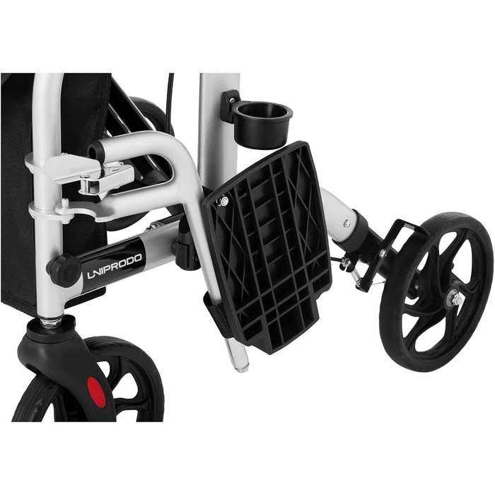 Транспортне крісло Uniprodo UNIROLL03 2in1 Rollator Допоміжний засіб для ходьби 2 в 1 з підставками для ніг