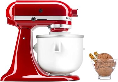 Аксесуари KitchenAid KICA, праска, 1,9 кілограма, Біла/Срібна/Чорна Морожениця