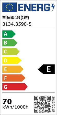 Світлодіодна стрічка iluminize White Eta 160 світлодіодів на метр, 90RA, IP20, 24 В, 13 Вт/м, ширина 8 мм 5м рулон (3500К)