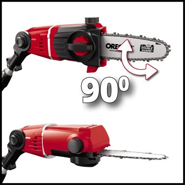 Акумуляторний секатор Einhell GE-LC 18 Li T-Solo Power X-Change (Li-ion, 18 В, довжина шини 20 см, телескопічна ручка, шина та ланцюг Oregon, без акумулятора та зарядного пристрою)