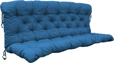 Подушки 3 Bench Cushion Bench Cushion 150x98x8 см світло-блакитний