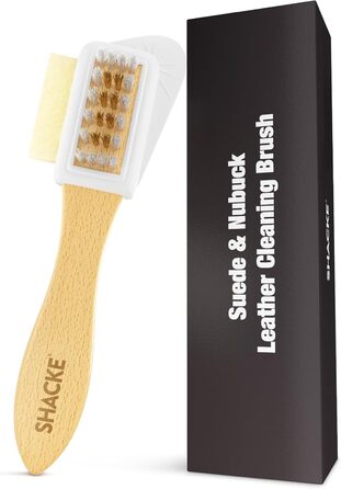 Щітка для замші та нубуку Shacke 4-Way Leather Brush Cleaner для замші та нубуку (бічна гумка) з бічною гумкою