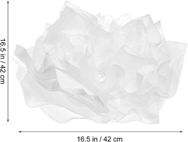 Абажур з паперу-16. 5x16.5-дюймова сучасна люстра у формі хмари абажур орігамі абажури підвісні абажури заміна люстри для прикраси весілля
