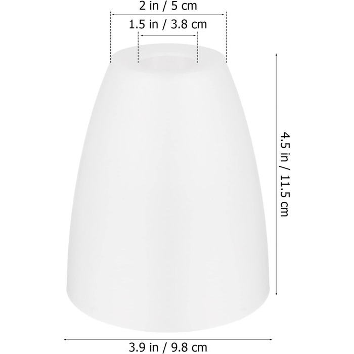 Абажури Заміна Абажури Прозоре скло Маленькі абажури Освітлювальні аксесуари Стиль відкриття Чохли для настільних ламп, 2 шт.