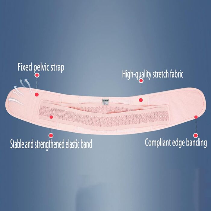 Пояс для корекції тазу, післяпологовий ремонт для вагітних, фіксований ремінь, ергономічний, розширений, протиковзкий, для поперекового відділу хребта, радикуліт, доросла вагітна жінка, білий