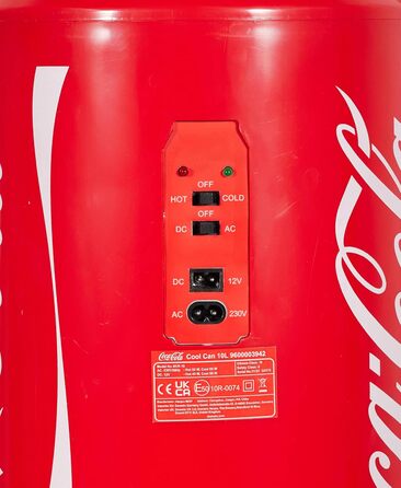 МІНІ-ХОЛОДИЛЬНИК COCA-COLA COOL CAN 10 AC/DC, 9,5 Л, ДИЗАЙН COCA-COLA, 12 В/230 В