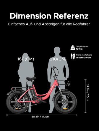 Чоловічі електричні велосипеди ENGWE E Bike - Ebike з акумулятором 48 В 13 Ач, E Bike 20 * 4.0 дюйма, 7-ступінчаста коробка передач E Bike з РК-дисплеєм, двигун E Bike 250 Вт та 25 км/год, запас ходу до 150 км L20/L20 Boost Black L20