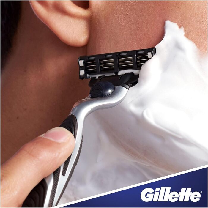 Леза для бритви Gillette Mach3, 12 змінних лез для мокрих бритв чоловічі з 3-кратним лезом (8 шт. (1 упаковка))