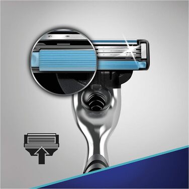 Бритва Gillette Mach3, 1 бритва з 2 лезами бритви