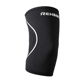 Бандаж для ліктя Rehband Sport & Everyday - 3 мм SBR/неопреновий бандаж лікоть нековзний, стабілізуючий бандаж на руку з компресією для жінок та чоловіків, колір чорний, розмір L L чорний -