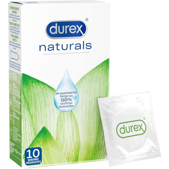 Презервативи Durex Naturals 3 x 10 шт. ука (30 упаковок)