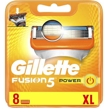 Леза для бритви Gillette Fusion 5 ProGlide Power з обрізним лезом для точного та фрикційного покриття, 8 змінних лез 8 шт. (1 упаковка) Старі