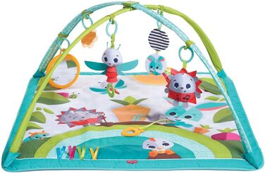 В-1 Play Mat Baby з музикою, 0 місяців, Play Blanket Baby, 18 заходів, інтерактивна музична ігрова фігурка, висококонтрастна дитяча книга, регульовані бантики, (сонячний день), 2-