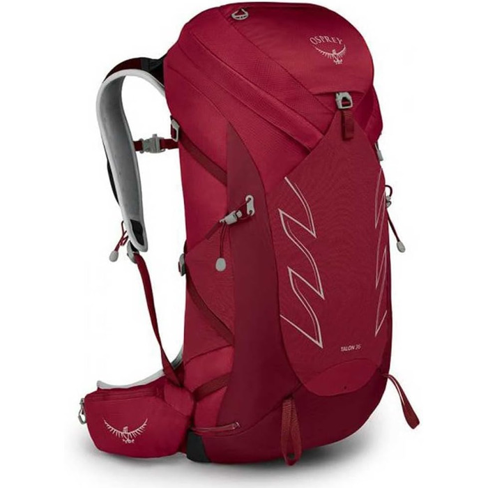 Чоловічий туристичний рюкзак Osprey Talon 36 л з поясом на стегнах S-M Cosmic Red