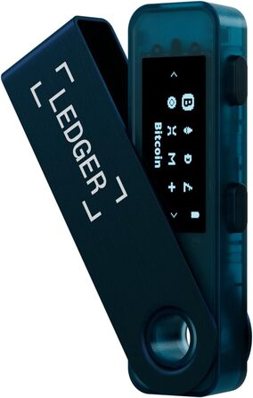 Апаратний гаманець Ledger Nano S Plus для захисту криптовалют, NFT і токенів (Sapphire Blue)