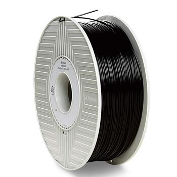 Друк Verbatim PLA filament, 1,75 мм, 1 кг, високоефективна поліактидна нитка для екструзії матеріалу, для 3D-принтерів і 3D-ручок, нитка 3D-принтера з PLA, 1 котушка 335 м, чорна, 3D-