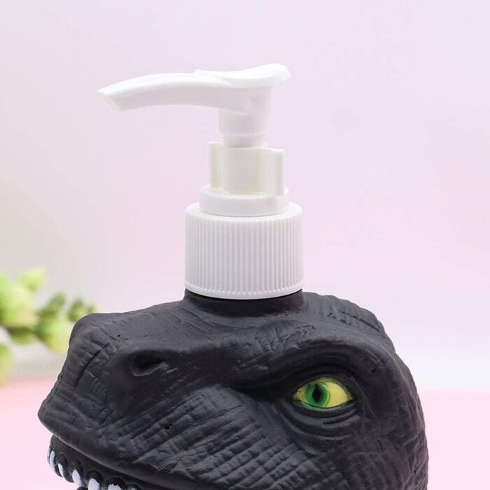 Рідкий мильний насос для рук Dinosaur Panda Soap Pump Cool Kids Шампунь для душу Дозатор гелю для душу Підходить для ванних кімнат, кухонних стільниць, аксесуарів для ванних кімнат 300 мл (Динозавр)