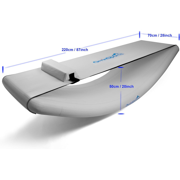 Надувне ліжко-гойдалка OrrinSports, ледаче ліжко, поперекова розтяжка