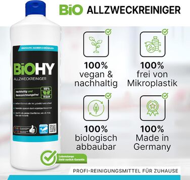 Універсальний очищувач-концентрат BiOHY (каністра 10 л) органічний універсальний очищувач для підлоги та побутової техніки концентрат для видалення вапняного нальоту з універсальним застосуванням швидкий та ефективний універсальний очищувач 10 л (упаковка