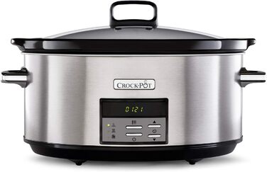 Цифрова мультиварка Crock-Pot Регульований час приготування 7,5 літрів (10 осіб) нержавіюча сталь CSC063 шт. 7,5 літрів нержавіюча сталь