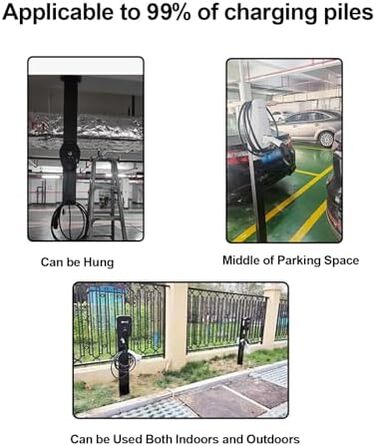 CZYGPHY EV Charging Port Base, Outdoor EV Charging Stand, Weatherproof Charging Station Base Floor Mount All Weather Electric Vehicle Stacking Stainless Steel (Black), CZYGPHY EV Charging Port Base, Outdoor EV Charging Stand, Weatherproof Charging Station