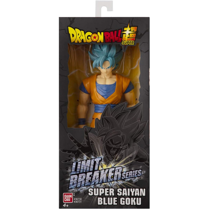 Гігантська фігура Limit Breaker 30 см - Super Saiyan Goku Blue - Офіційна ліцензія - Велика шарнірна фігура Goku - 36731