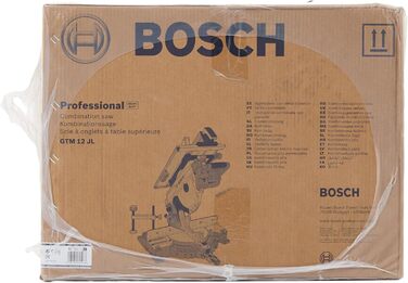 Торцювальна пила / комбінована пила Bosch Professional GTM 12 JL (Ø пиляльного диска 305 мм, вкл. 1 циркулярне пиляльне полотно, штовхач)