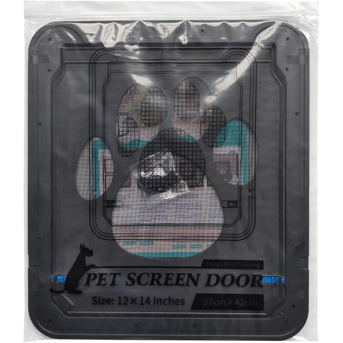 Для дверей Fly Screen Cat Flap Fly Screen з магнітним замком Легке встановлення Двері для собак для котів/собак (29 см * 24 см) (Внутрішній розмір (36 см * 31 см))