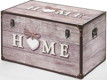 Ящик для зберігання Kobolo Chest - Home - з дерева та штучної шкіри 68x42x40 см