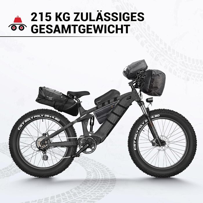 Акумулятор Ananda mid-motor/48V 960Wh, трекінговий для педалювання/E-Mountainbike, 27.5'X2.4'/26'4.8'/26'4.5', 80KM/128KM, 120Nm/80Nm D7(оновлення Cobra King), 7 Pro/D7 Ebike City Pedelec/Electric Fatbike, 48V 720Wh LG