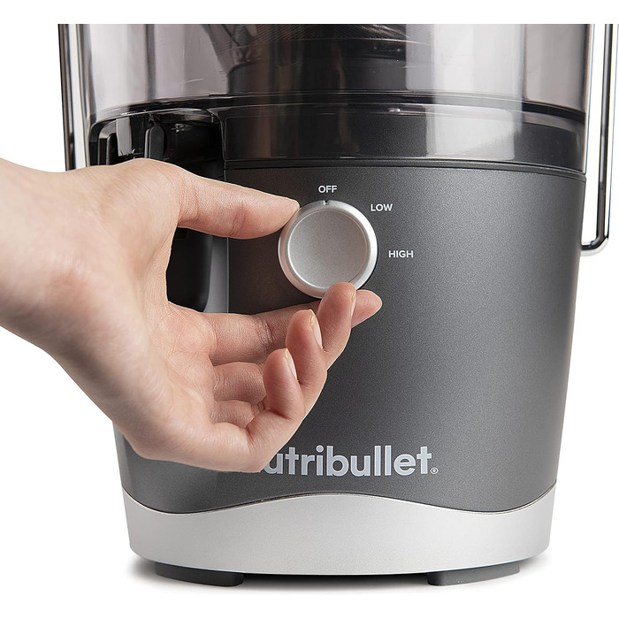 Соковижималка nutribullet, холодна соковижималка, екстрактор для фруктів і овочів, соковижималка для фруктів, щоденне використання, легко чиститься, контейнер для м'якоті 1,5 л, NBJ100G, чорне видання 2022 року