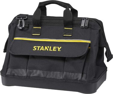 Сумка для інструментів Stanley (44,7 x 27,5 x 23,5 см, міцна пластикова основа, посилені кути, міцний нейлон 600 ден, регульований плечовий ремінь, водонепроникна) 1-96-183 1 Жовтий,чорний