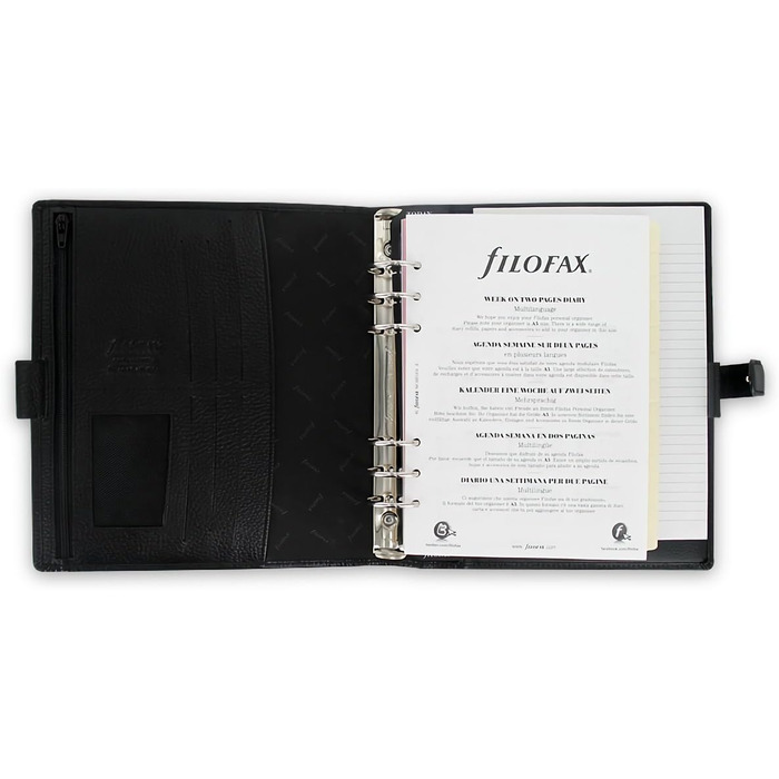 Персональний органайзер Filofax Finsbury (DIN A5), чорний чорний Сингл