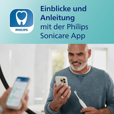 Електрична зубна щітка Philips Sonicare ExpertClean 7300, звукова зубна щітка з додатком, 3 режими чищення та 3 рівні інтенсивності, датчик тиску, дорожній футляр, сріблясто-білий, 2 упаковки, модель HX9611/19