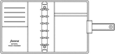 Органайзер для персонального паперу Filofax Metropol, чорний